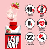 Labrada Lean Body botella abierta lista para beber y portátil