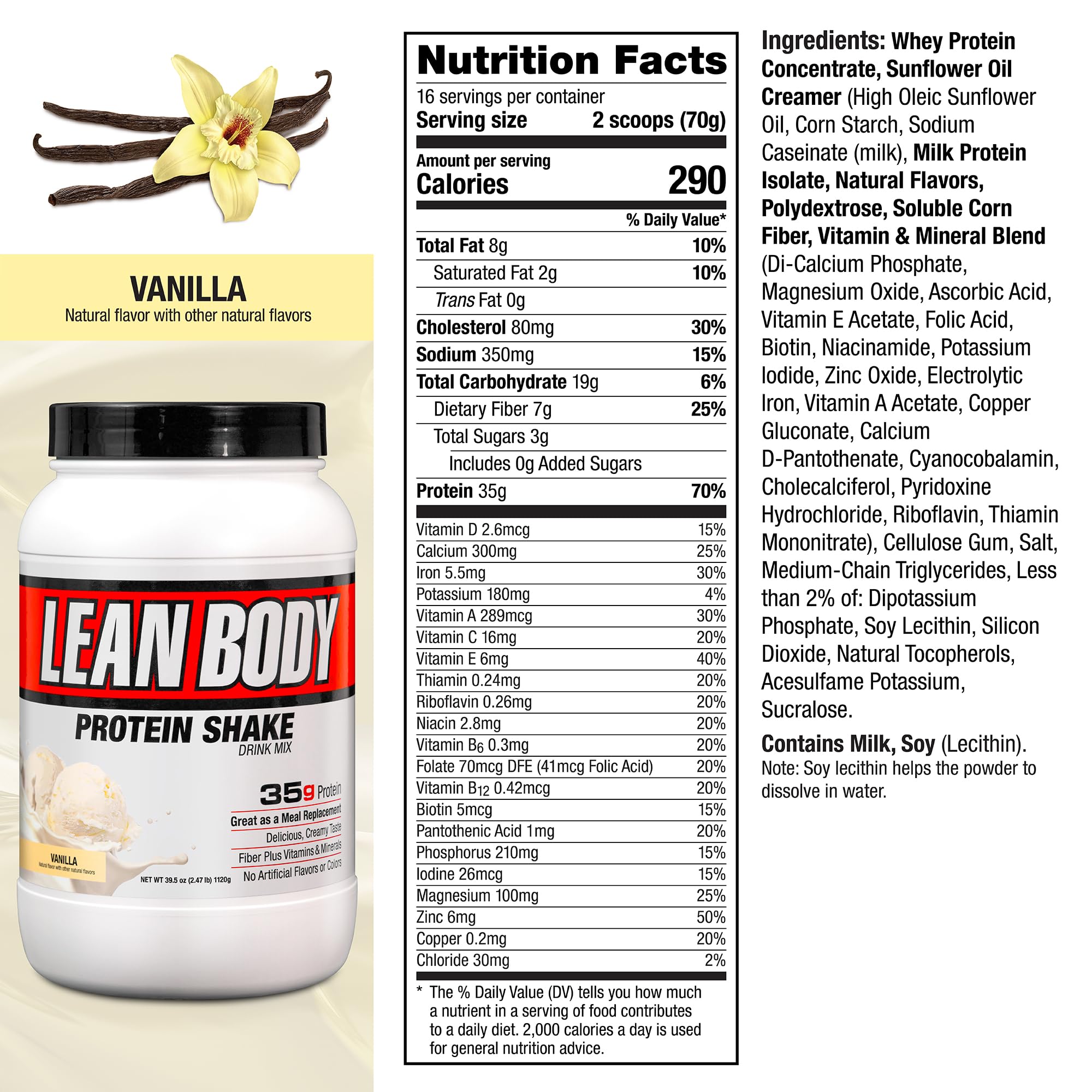 Labrada Lean Body bote junto a pesa para comparar tamaño y porciones