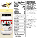 Labrada Lean Body bote junto a pesa para comparar tamaño y porciones
