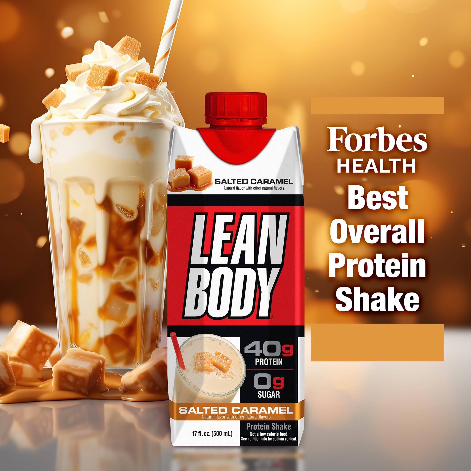 Labrada Lean Body close-up de etiqueta con información nutricional clara