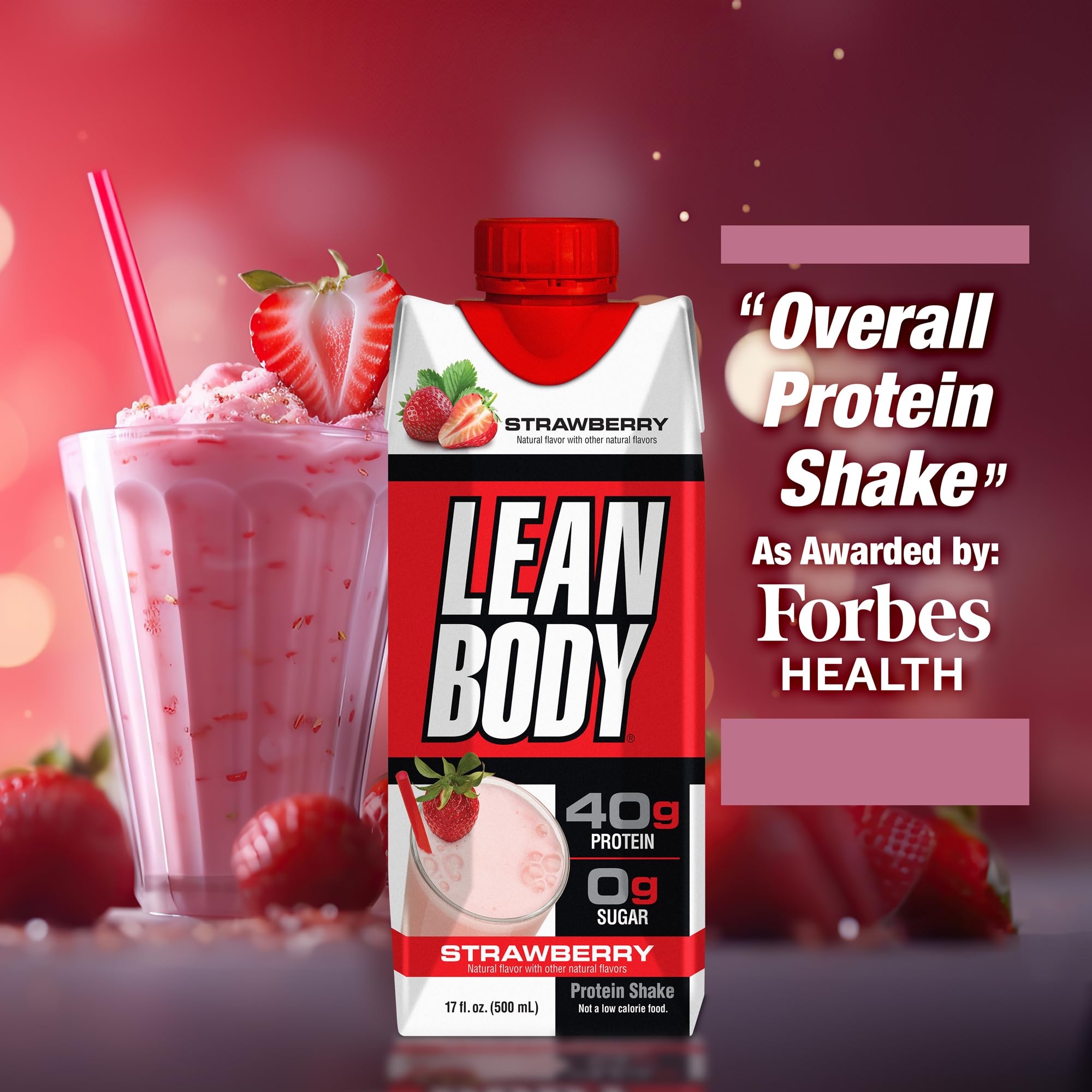 Labrada Lean Body detalle cremoso del batido resaltando textura