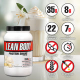 Labrada Lean Body batido en vaso cremoso listo para beber