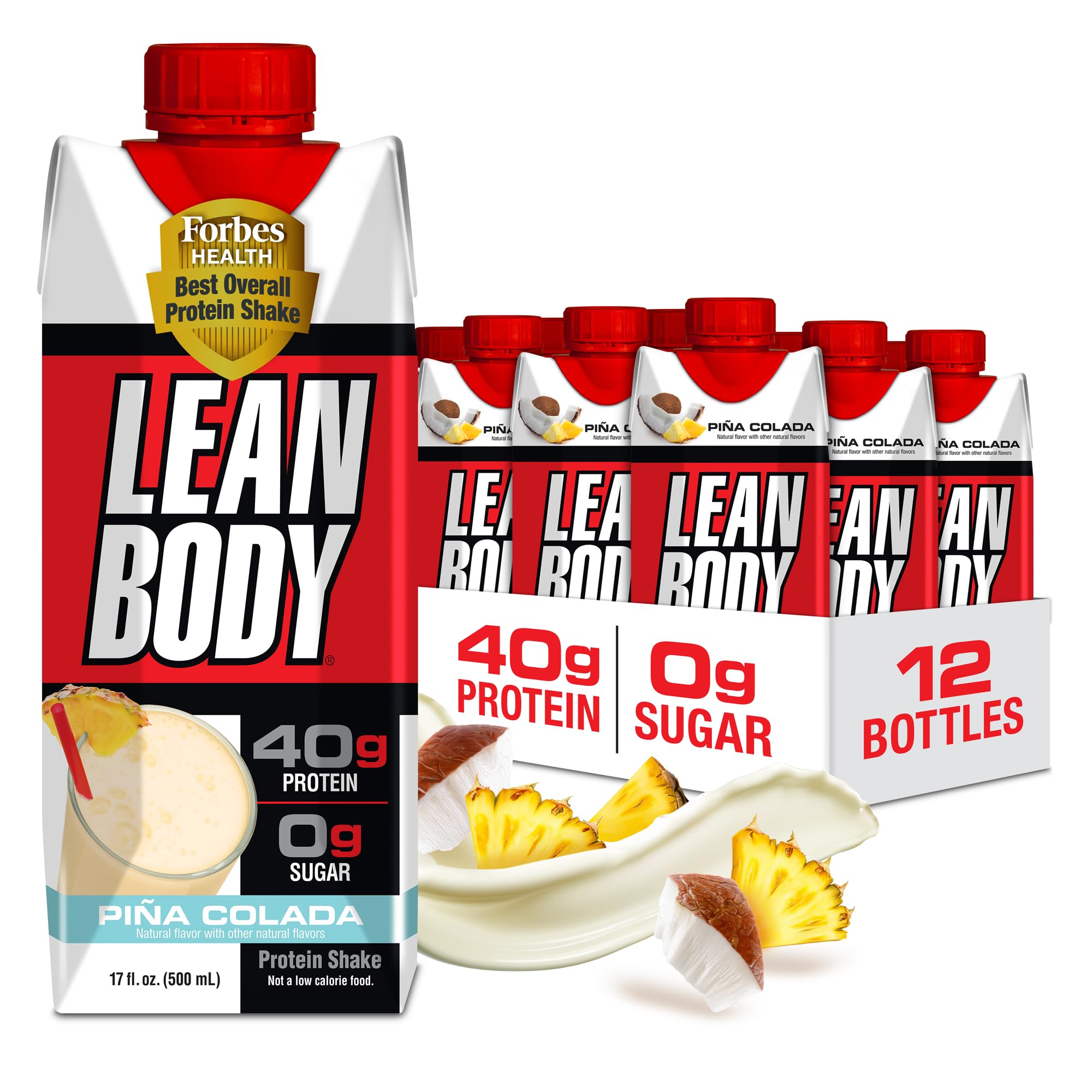 Labrada envase frontal Piña Colada mostrando 40 g proteína