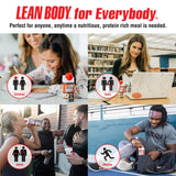 Labrada envase en mano para comparar tamaño y portabilidad