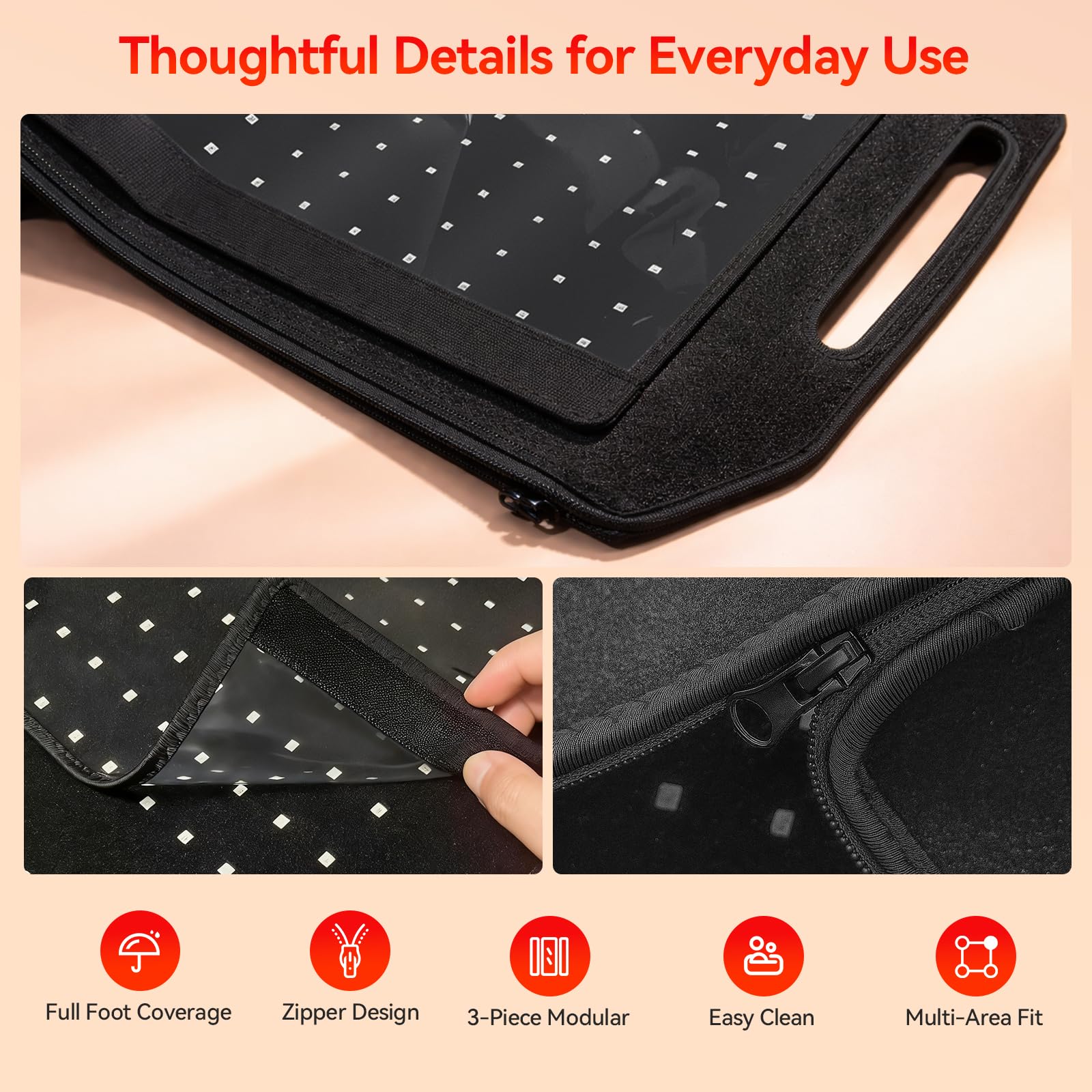 LAFCARE almohadilla desmontable fácil de limpiar y guardar