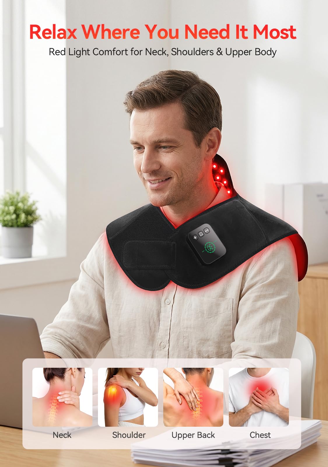 LAFCARE detalle de LEDs 660nm y 850nm evidenciando densidad y diseño