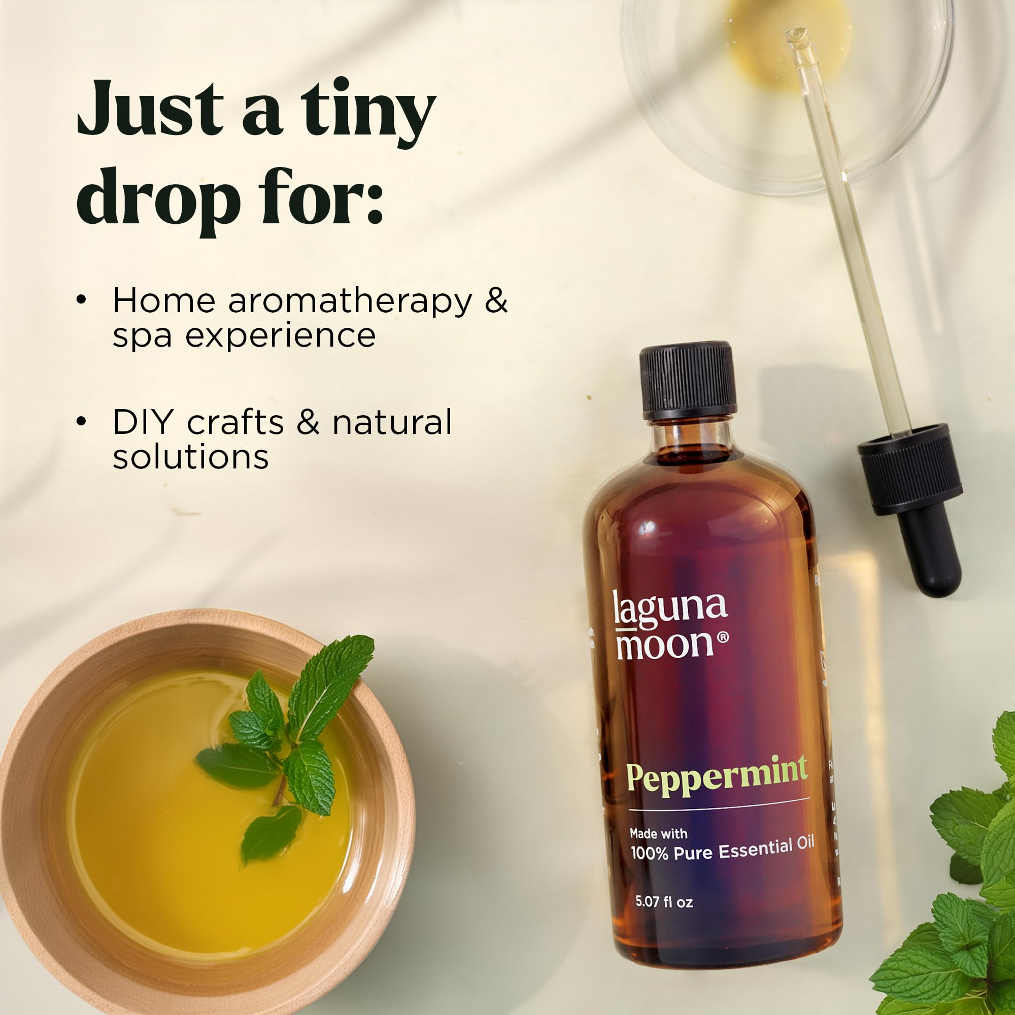 Lagunamoon etiqueta con ingredientes y pureza, garantía de calidad