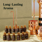 Lagunamoon etiqueta cercana destacando pureza y nombre del aceite