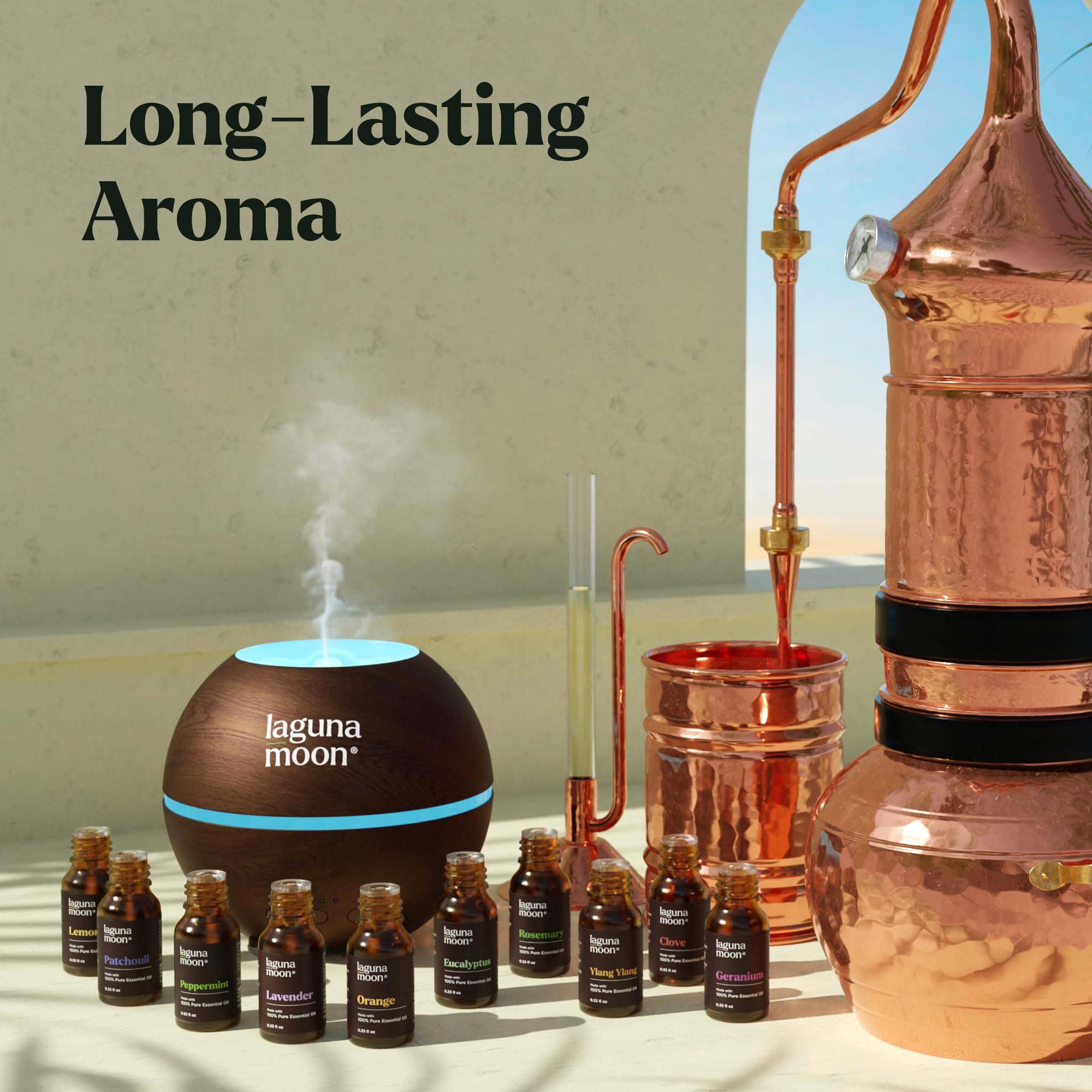Lagunamoon frasco 10ml enmano para ver tamaño y dosificación precisa