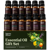 Lagunamoon set frontal mostrando 12 frascos, ideal para empezar aromaterapia