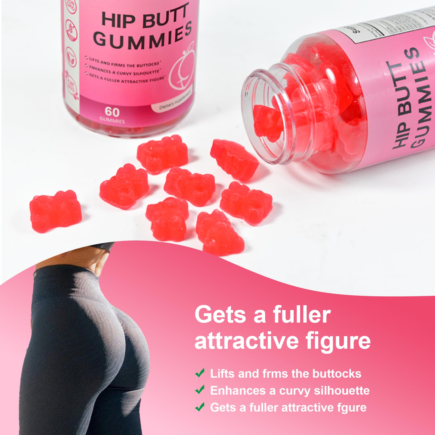 Laicuherb pila de ositos contados destacando la cantidad por frasco