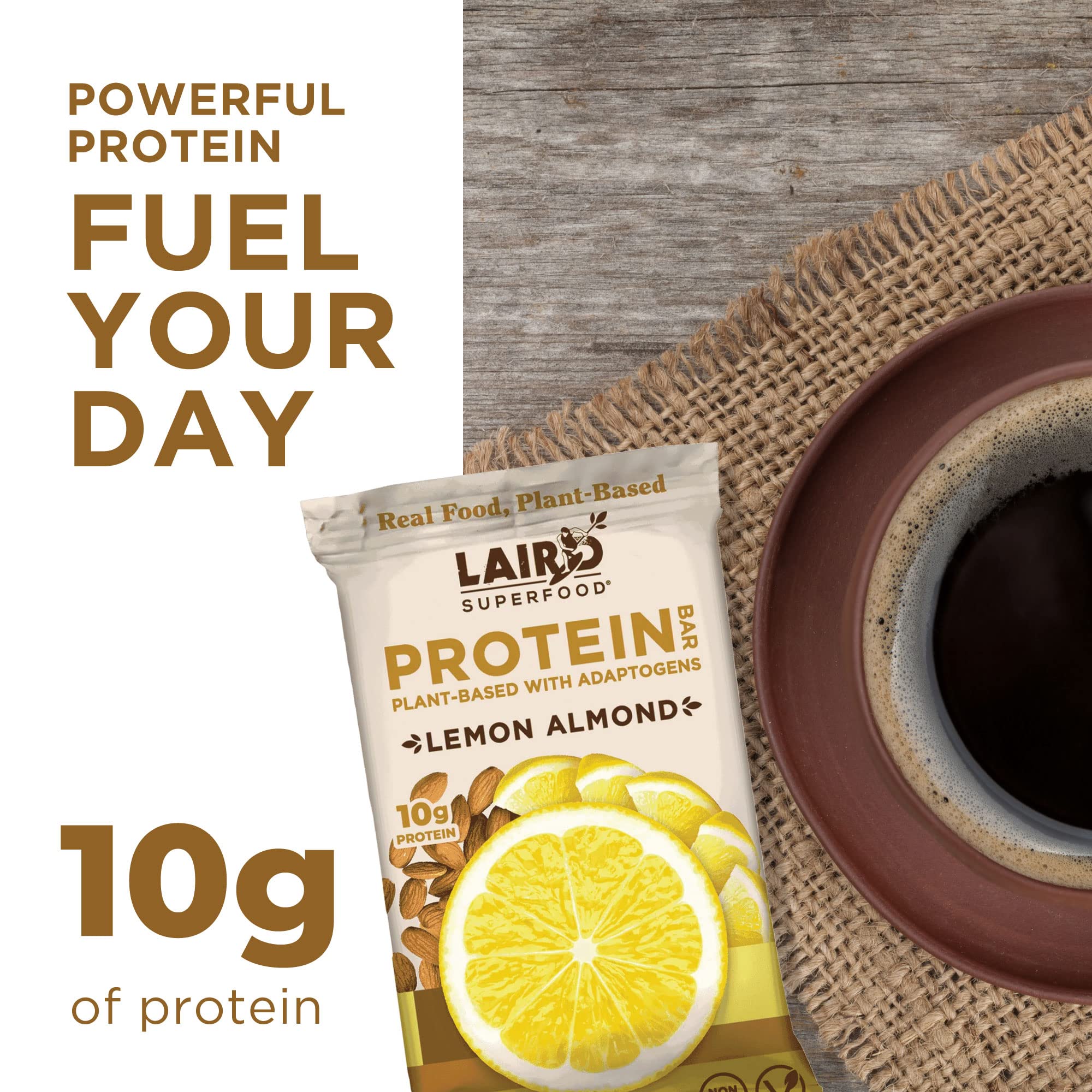 Laird Superfood corte transversal que muestra interior masticable y contenidos de fibra