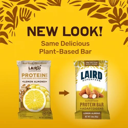 Laird Superfood barra en mano para comparar tamaño y llevar como snack práctico