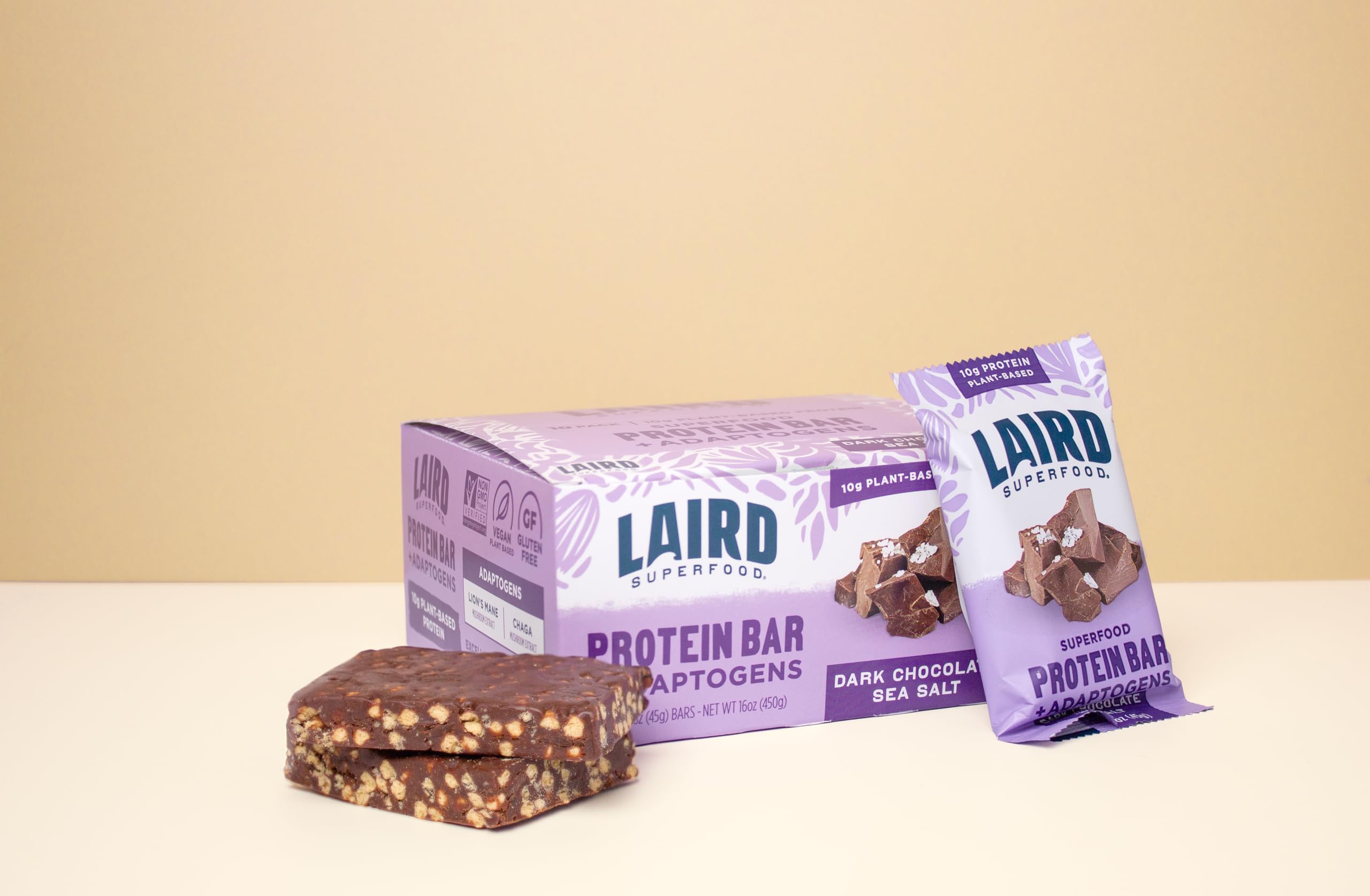 Laird Superfood barritas en mesa como opción de desayuno rápido