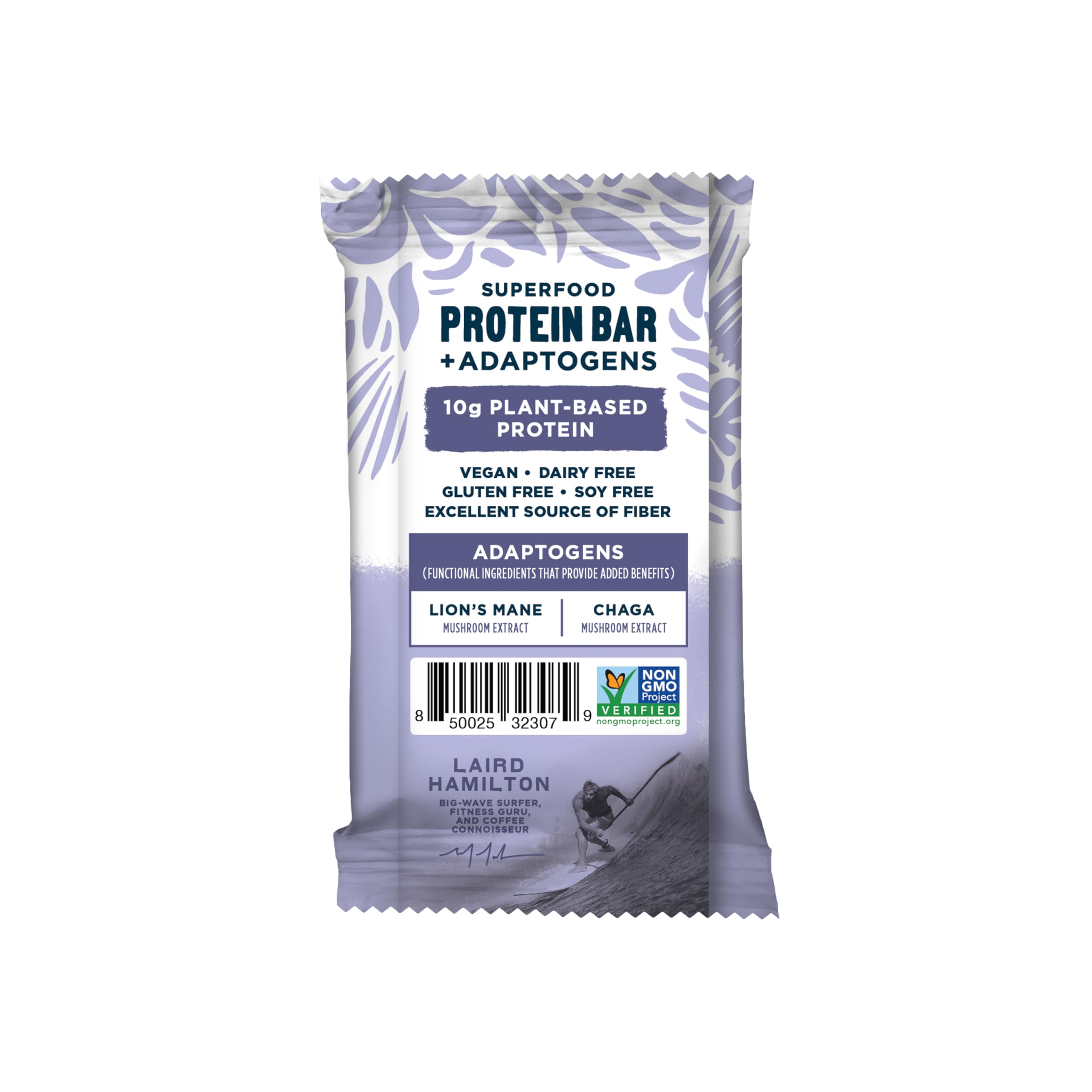 Laird Superfood textura interior de la barrita con proteína visible
