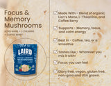 Laird Superfood en taza de café en uso, mejora enfoque y energía sostenida