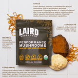 Laird Superfood en taza de café demostrando mezcla suave y sabor estable
