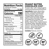 Laird Superfood etiqueta nutricional enfocada en proteína y fibra por porción