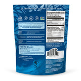 Laird Superfood textura del polvo cerca, polvo orgánico sin rellenos para mezclar