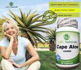 Lally Naturals cápsula en mano para apreciar tamaño y dosificación