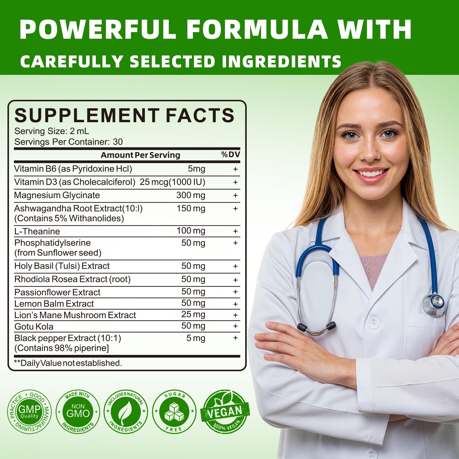 LAMFQA ingredientes naturales como ashwagandha y magnesio para apoyo al equilibrio