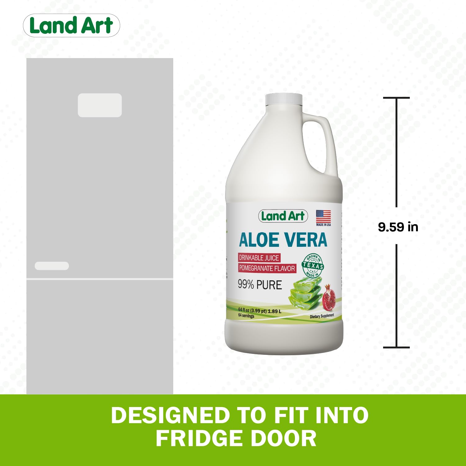 Land Art batido con aloe vera ilustrando integración en rutina saludable