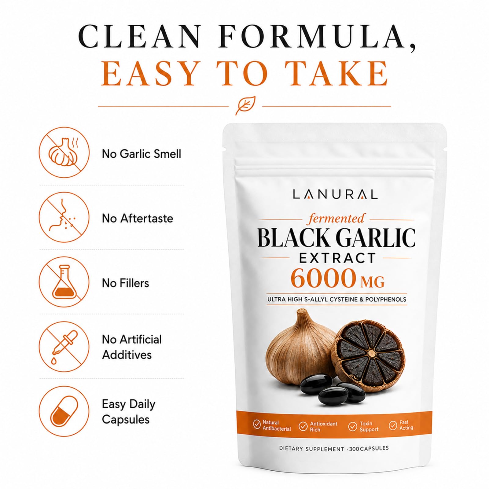 Lanural organic cápsula en mano para comparar tamaño y comodidad