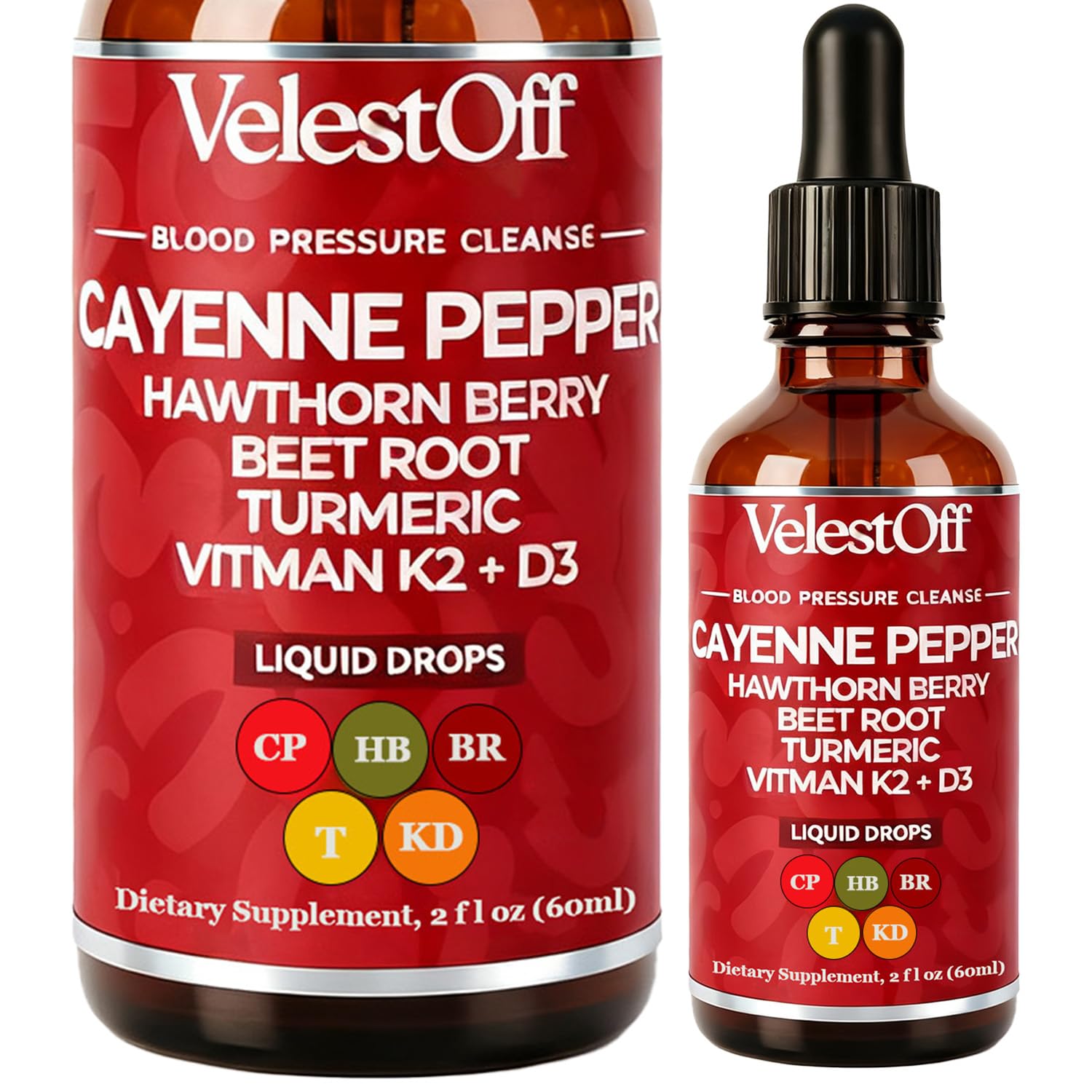 LANZF Velestoff frente del envase mostrando formato de 2 fl. oz y beneficios