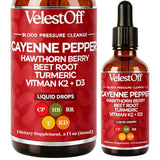 LANZF Velestoff frente del envase mostrando formato de 2 fl. oz y beneficios