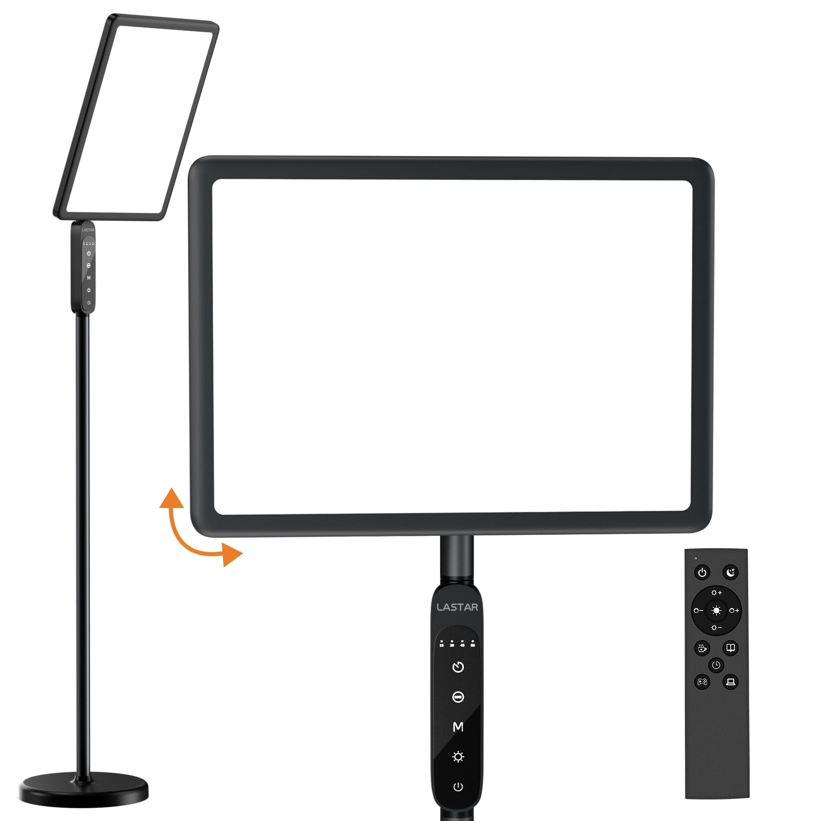 LASTAR lámpara frontal mostrando panel amplio y diseño estable para luz terapéutica