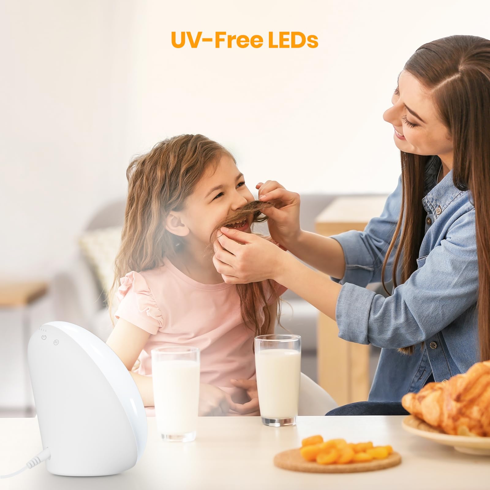 LASTAR detalle de los 60 LEDs y superficie uniforme para luz sin deslumbramiento