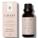 L'AVANT Collective frasco frontal Blushed Bergamot mostrando diseño y beneficio aromático
