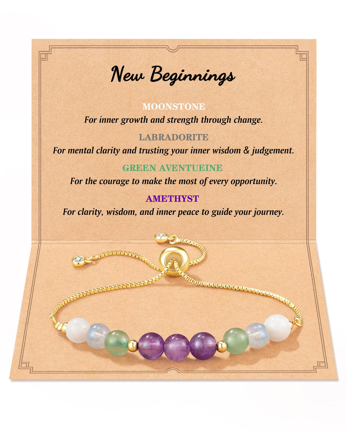 LAVEIR pulsera empaque frontal mostrando regalo listo para entregar