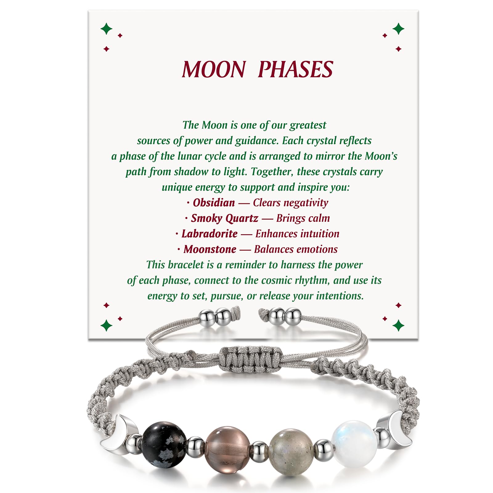 LAVEIR pulsera frontal en caja, presentación lista para regalo