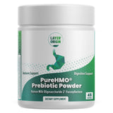 Layer Origin envase frontal mostrando PureHMO y beneficio de prebiótico puro