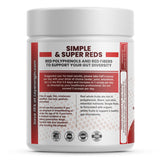 Layer Origin Simple Reds ingredientes enteros: remolacha, fresa, goji, cranberry, piel de manzana