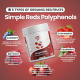 Layer Origin Simple Reds cucharada porcionada que muestra la medida de 1 porción fácil