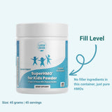 Layer Origin etiqueta de ingredientes con lista de cinco HMOs, Layer Origin transparencia