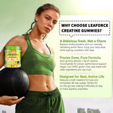 LEAFORCE etiqueta con ingredientes y certificación GMP visibles
