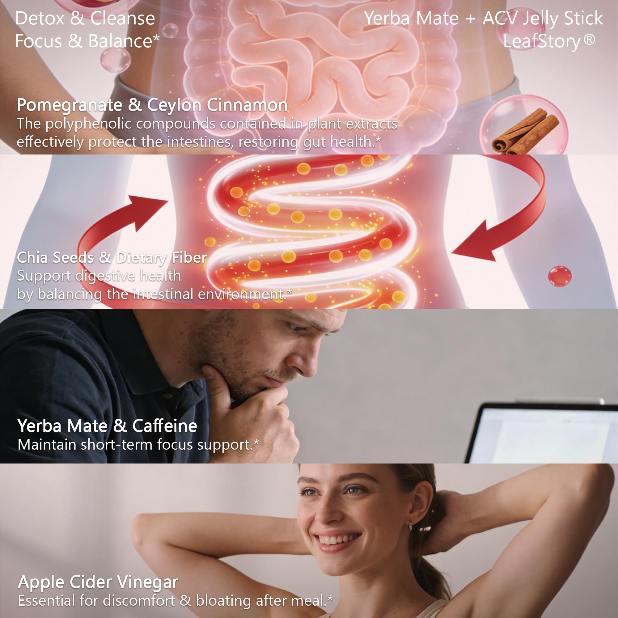 LeafStory etiqueta con información nutricional clara y confianza