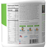 LEAN1 etiqueta nutricional en primer plano con vitaminas y proteínas