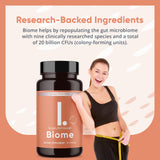 LEANFORGOOD Biome polvo de cepas en mano que muestra la textura y pureza