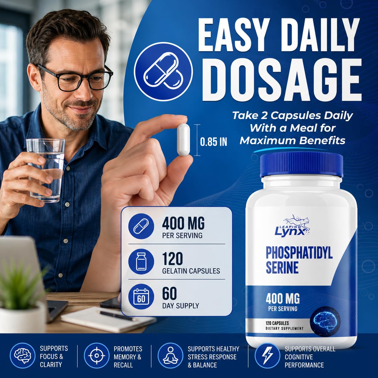 Leaping Lynx etiqueta nutricional enfocada en ingredientes y calidad