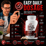 Leaping Lynx etiqueta nutricional acercamiento que muestra pureza y calidad