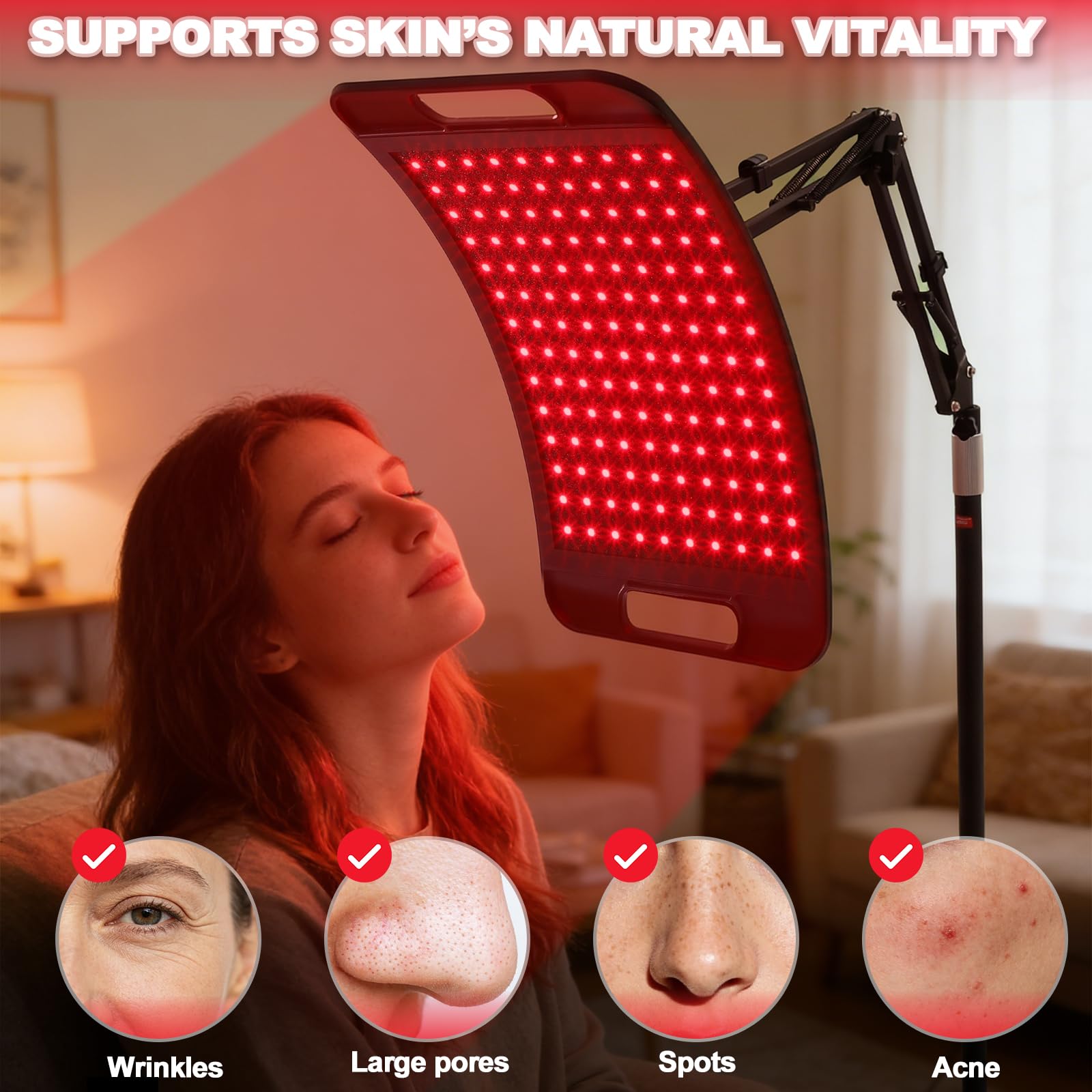 LEDINO detalle de las perlas LED 3-en-1 que ofrecen cobertura y eficiencia