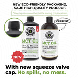 Left Coast Performance textura del aceite MCT en gotas, aspecto puro y limpio