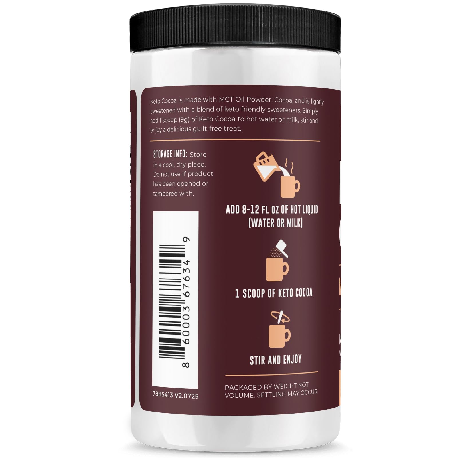 Left Coast Performance taza de chocolate caliente keto lista para beber, momento reconfortante