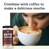 Left Coast Performance etiqueta de ingredientes destacando MCT de coco y proteína