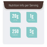 Left Coast Performance etiqueta nutricional ampliada mostrando macros y net carbs