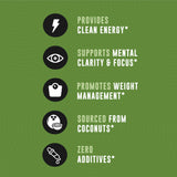 Left Coast Performance etiqueta nutricional y certificados en primer plano